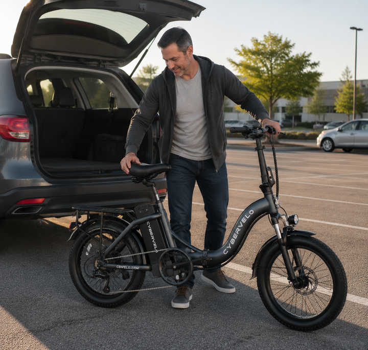 How to Carry a Folding E-bike in Real City Life