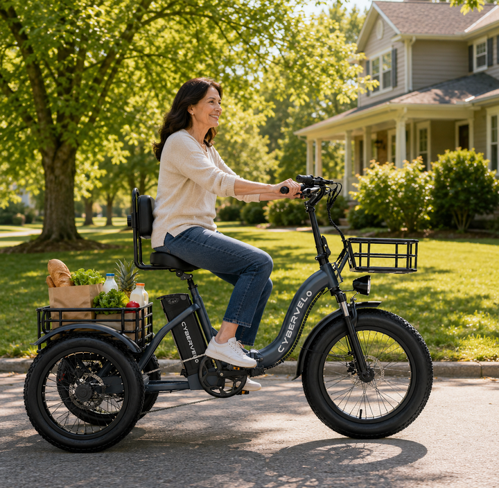 Step-Thru vs Tricycle: How to Choose the Perfect Cybervelo E-Bike for Seniors