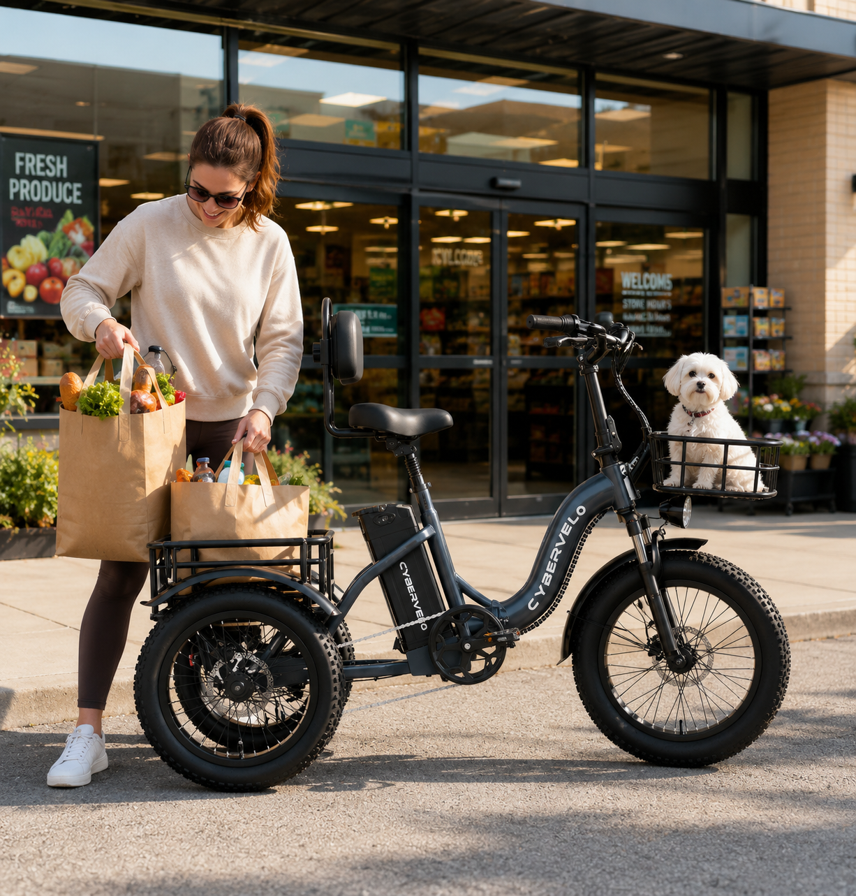Tired of traffic? Discover the best electric bike for families with kids. See how Cybervelo’s utility electric bikes handle groceries, kids, and pets with ease.
