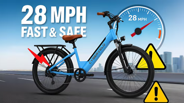 Cybervelo EK2 1000W Electric Bike Review | 28MPH Fast & Safe E-Bike for Adults