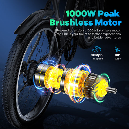 EK3 26" up 80 Miles 28Mph