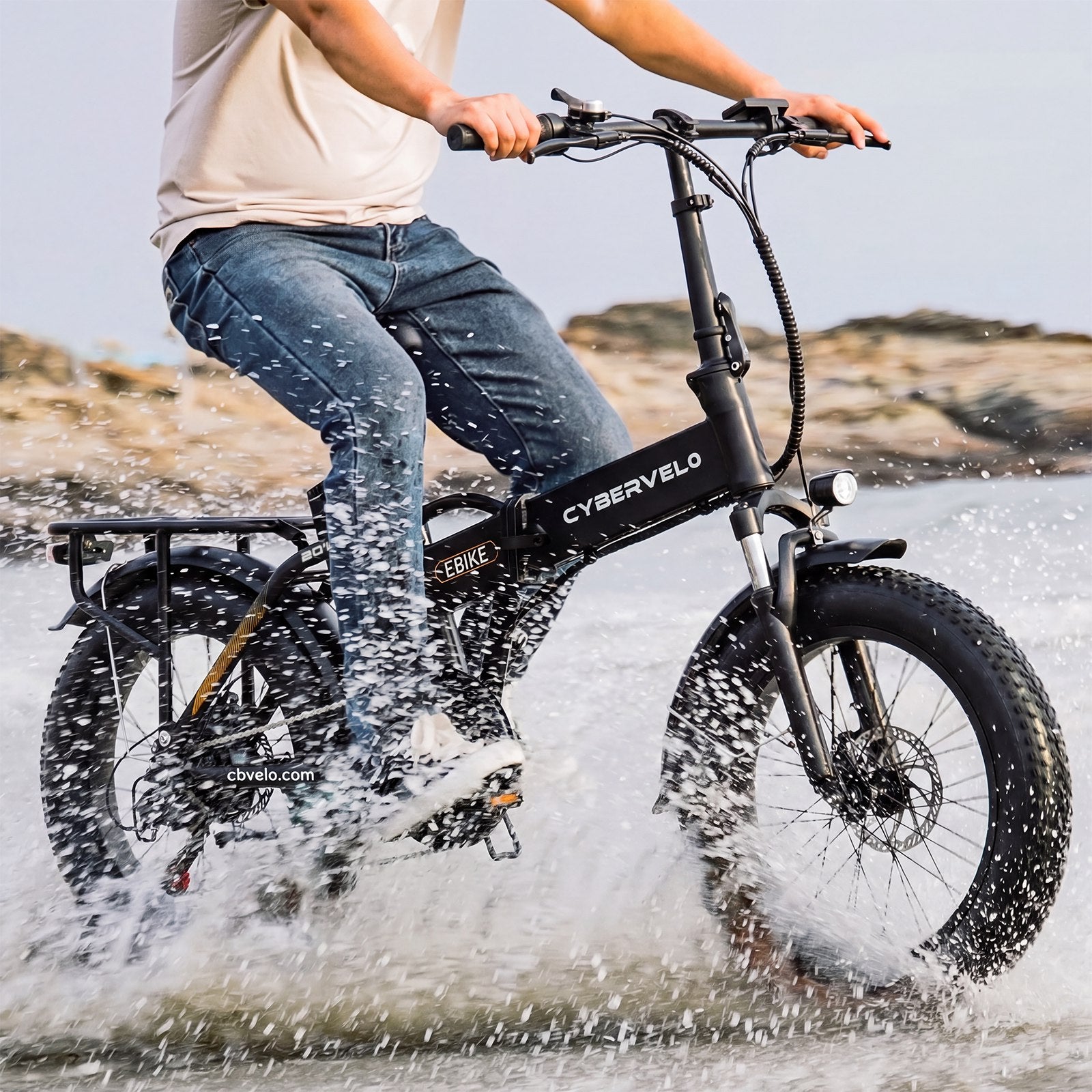 Cybervelo EK4 Folding Fat Tire Electric Bike – CYBERVELO